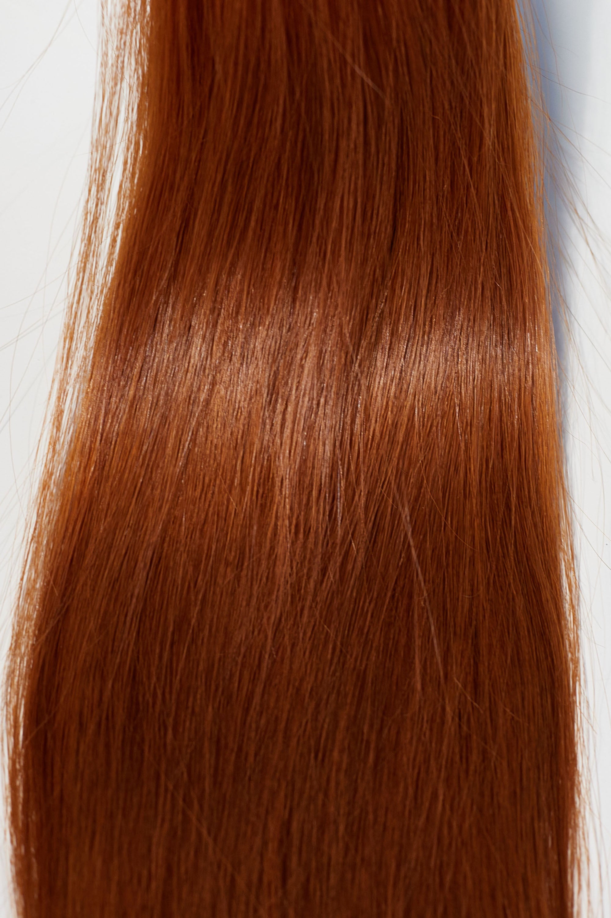 Behair professional Bulk hair "Premium" 26" (65cm) Natural Straight Brilliant Copper #130 - 25g hair extensions