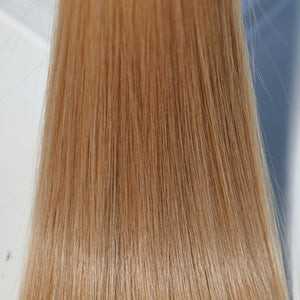 Behair professional Keratin Tip "Premium" 28" (70cm) Natural Straight Gold Sand #18 - 25g (Micro - 0.5g each pcs) hair extensions