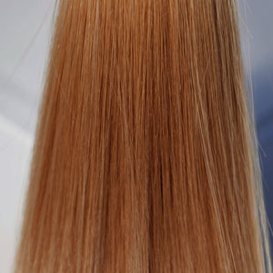 Behair professional Keratin Tip "Premium" 26" (65cm) Natural Straight Honey Wheat #12 - 25g (Standart - 0.7g each pcs) hair extensions