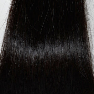 Behair professional Keratin Tip "Premium" 26" (65cm) Natural Straight Jet Black #1 - 25g (1g each pcs) hair extensions