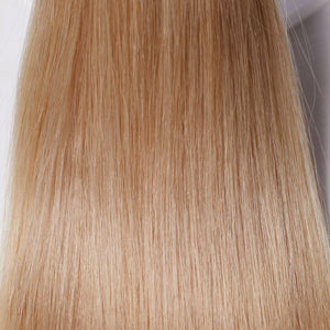 Behair professional Keratin Tip "Premium" 22" (55cm) Natural Straight Light Gold Sand #16 - 25g (Micro - 0.5g each pcs) hair extensions