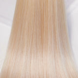 Behair professional Keratin Tip "Premium" 16" (40cm) Natural Straight Platinum Blond #60 - 25g (Micro - 0.5g each pcs) hair extensions