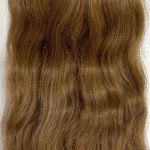 Behair professional Keratin Tip "Premium" 24" (60cm) Natural Wave Chestnut #6 - 25g (Standard - 0.7g each pcs) hair extensions