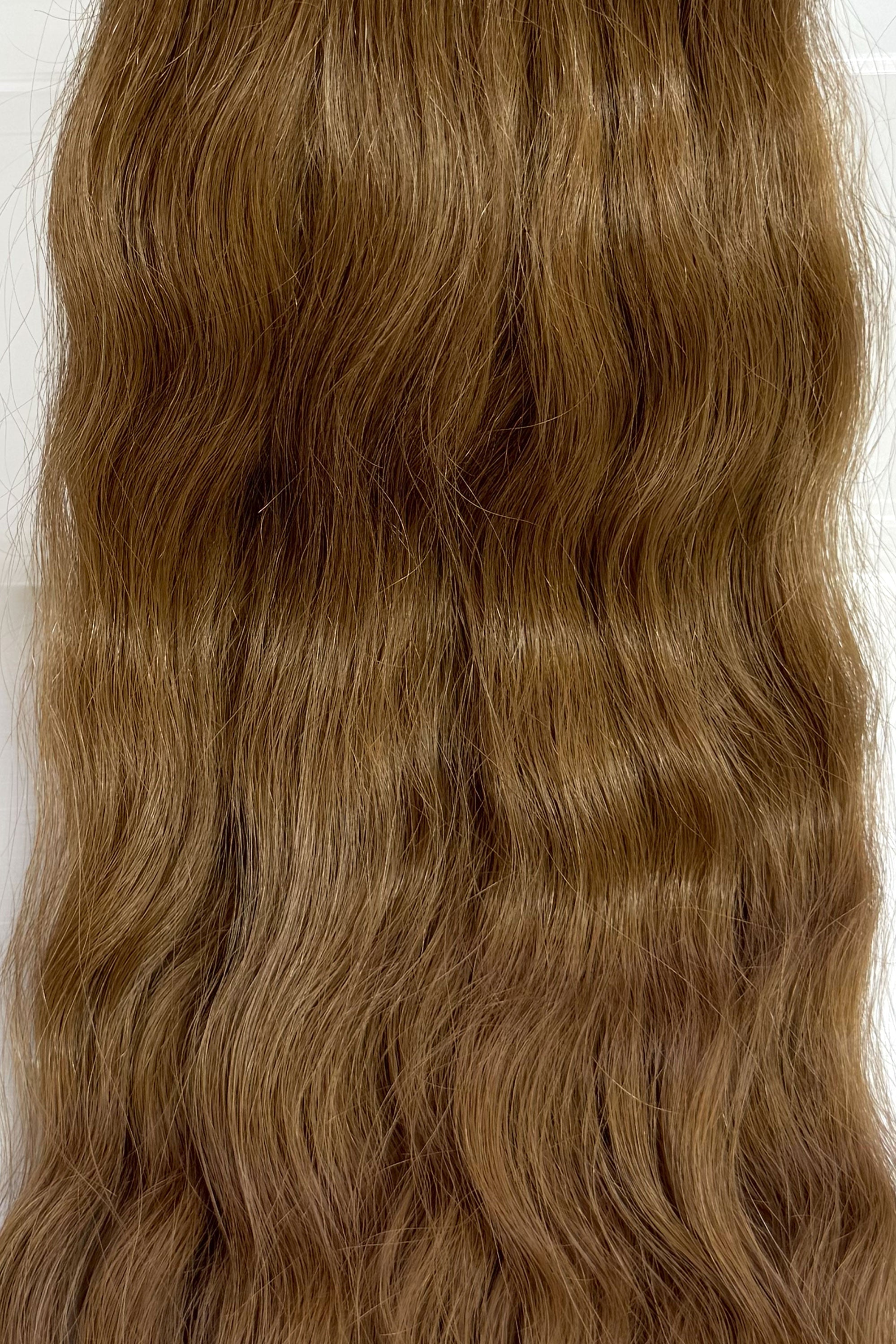 Behair professional Keratin Tip "Premium" 24" (60cm) Natural Wave Chestnut #6 - 25g (Standard - 0.7g each pcs) hair extensions