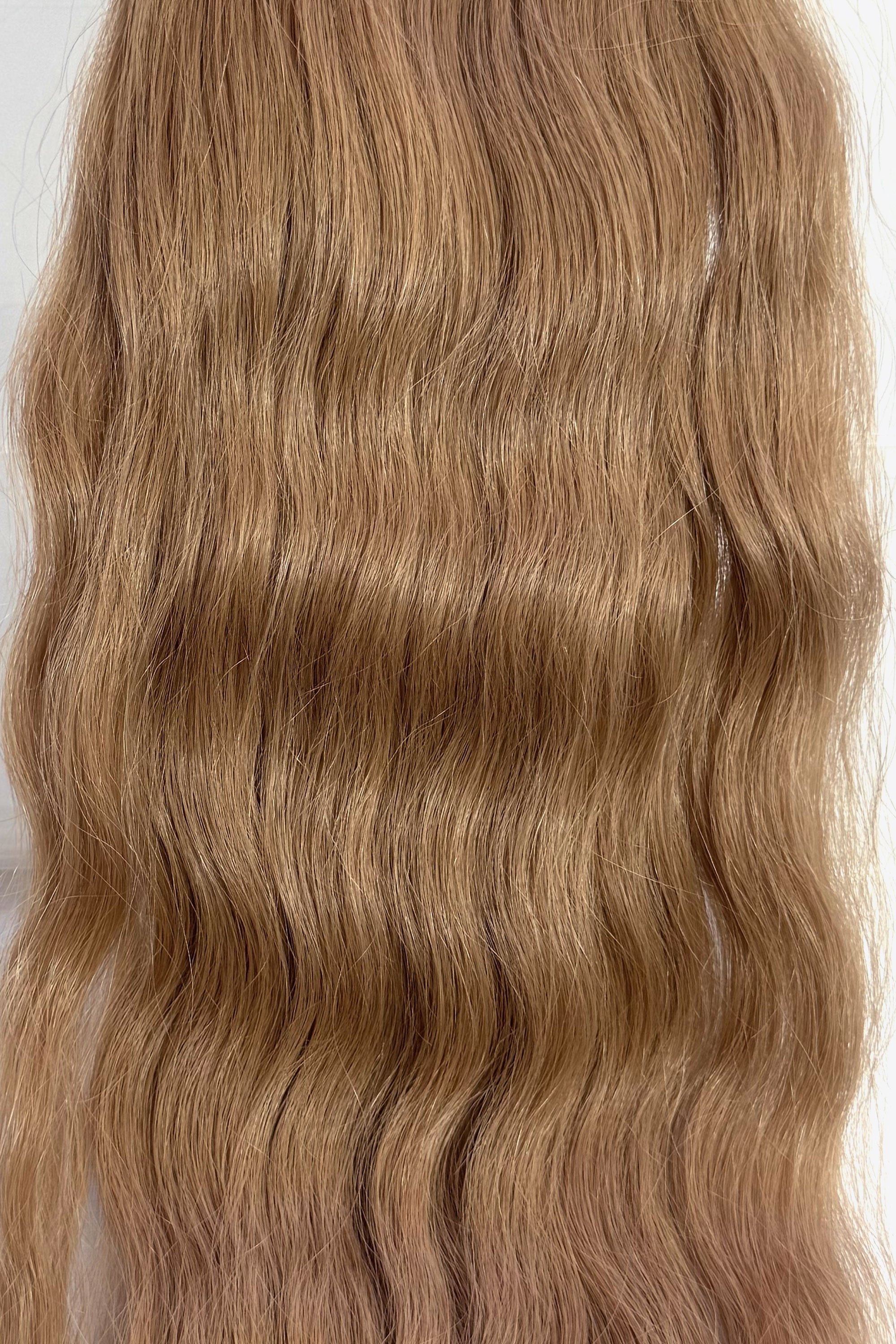 Behair professional Keratin Tip "Premium" 24" (60cm) Natural Wave Light Ash Brown #10 - 25g (Standard - 0.7g each pcs) hair extensions